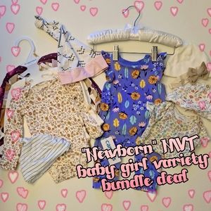 "Newborn" NWT baby girl variety bundle deal 👶💥